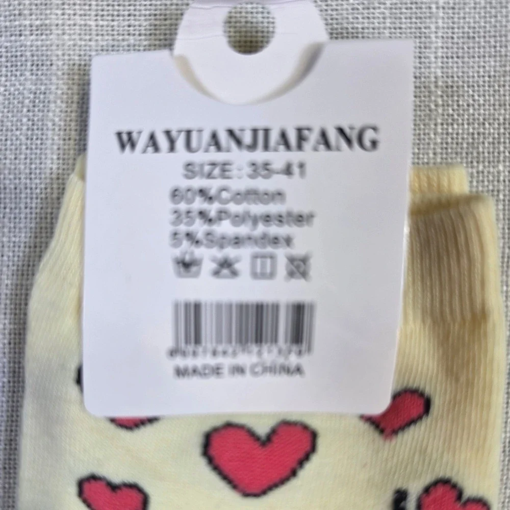 Pikachu Pokemon Hearts Cotton Blend Ankle Socks Yellow Red Size 35-41 NEW